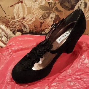 29:10 - Steve Madden Suede Ruffle T Mary Janes